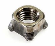 5/16-18 SQUARE WELD NUT PLN 4 PROJECTIONS .062 PILOT HEIGHT